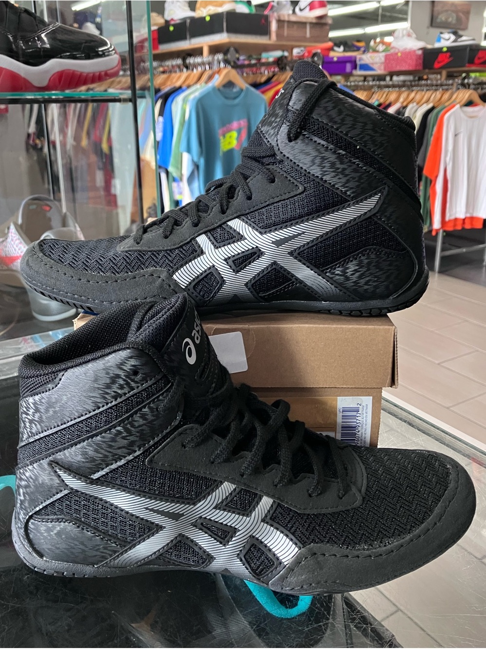 ASICS Matcontrol 3 Black Pure Silver Size 7.5